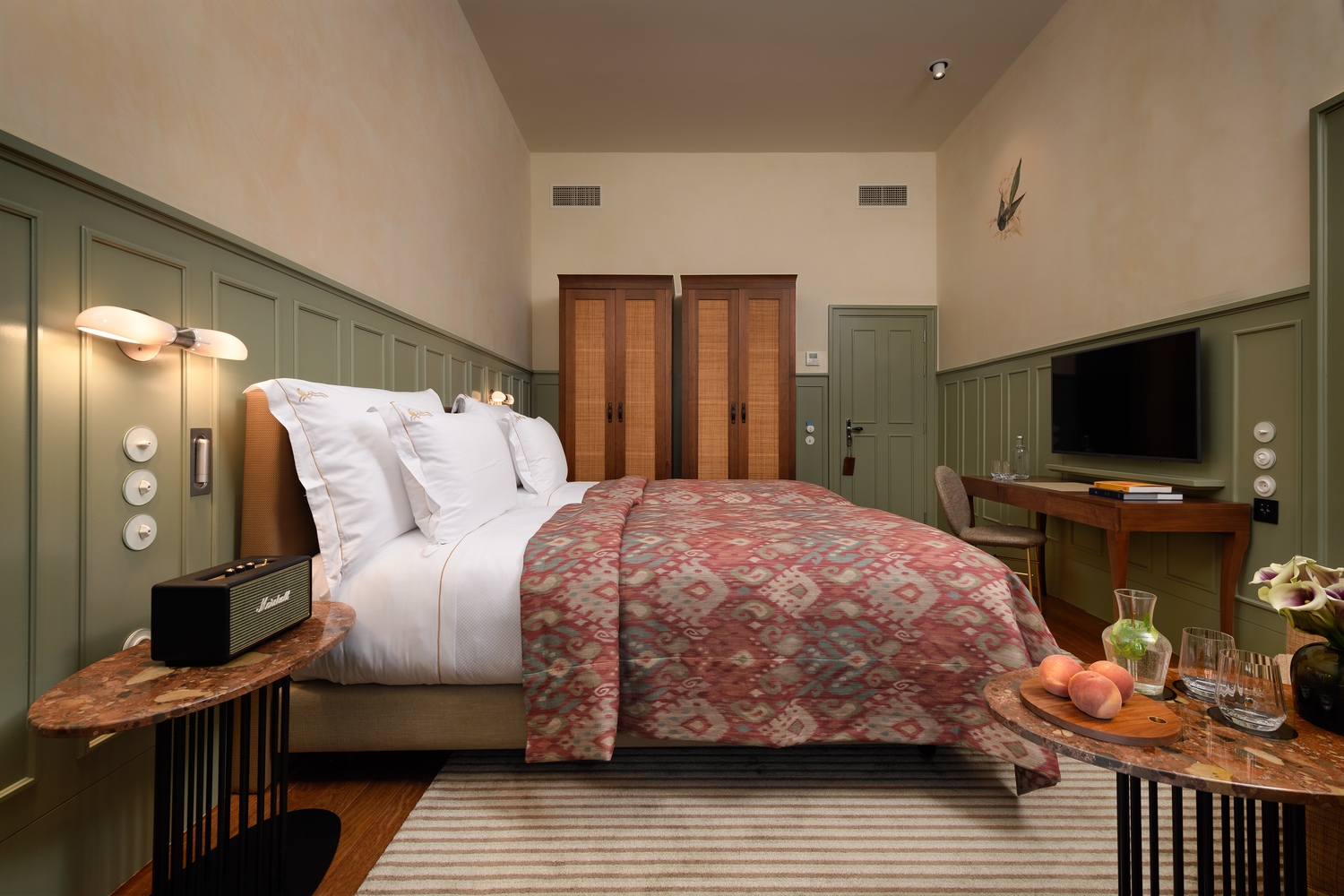 A twin bedroom at Bairro Alto hotel in Lisbon