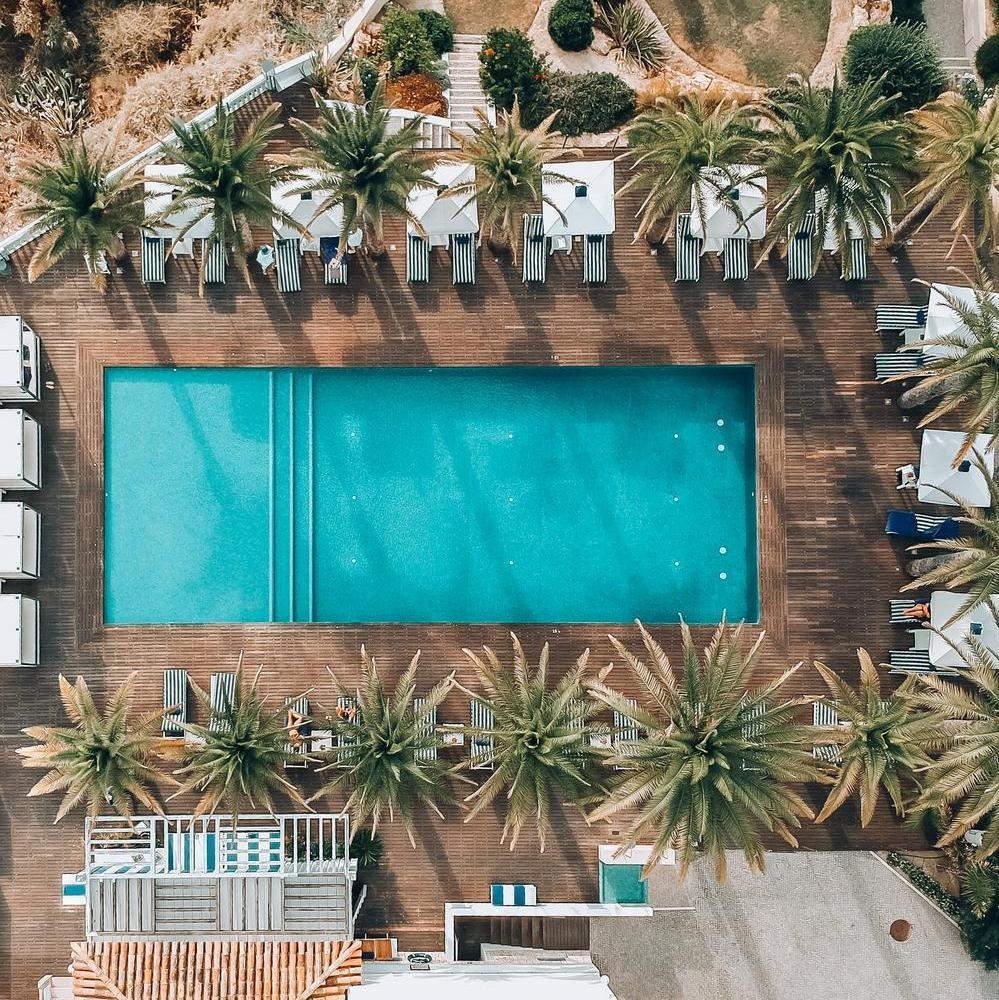 Aerial view of the pool at Hotel Bela Vista