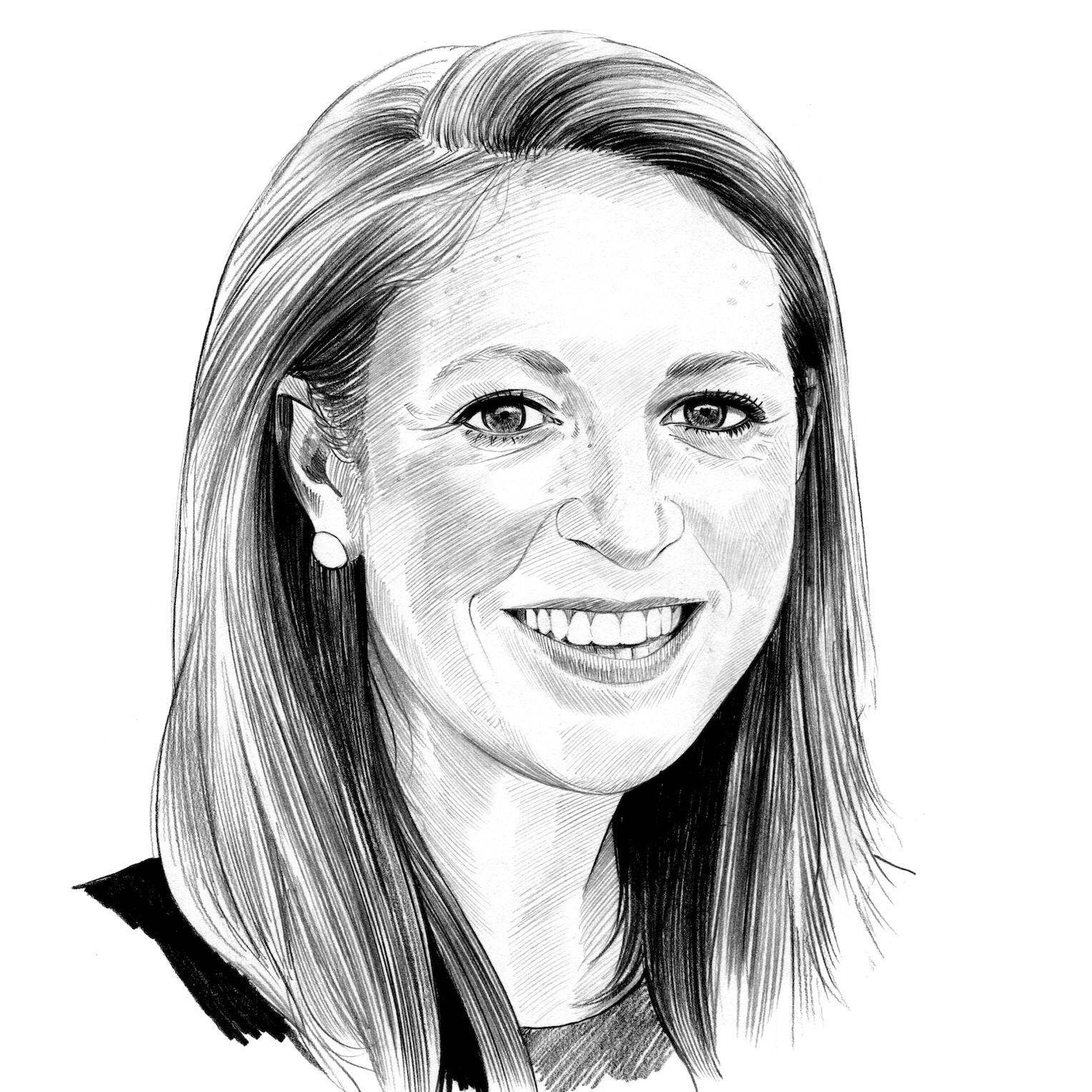 Black and white illustration of Tor Saner's headshot