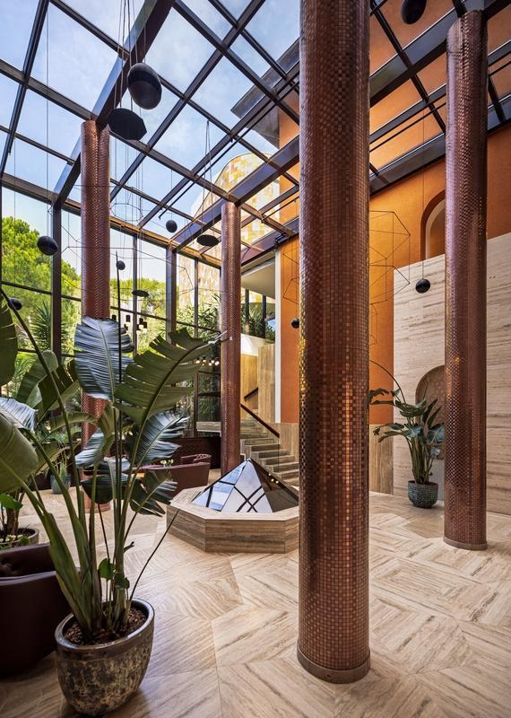 The lobby at Boutique Hotel Alhambra in Croatia