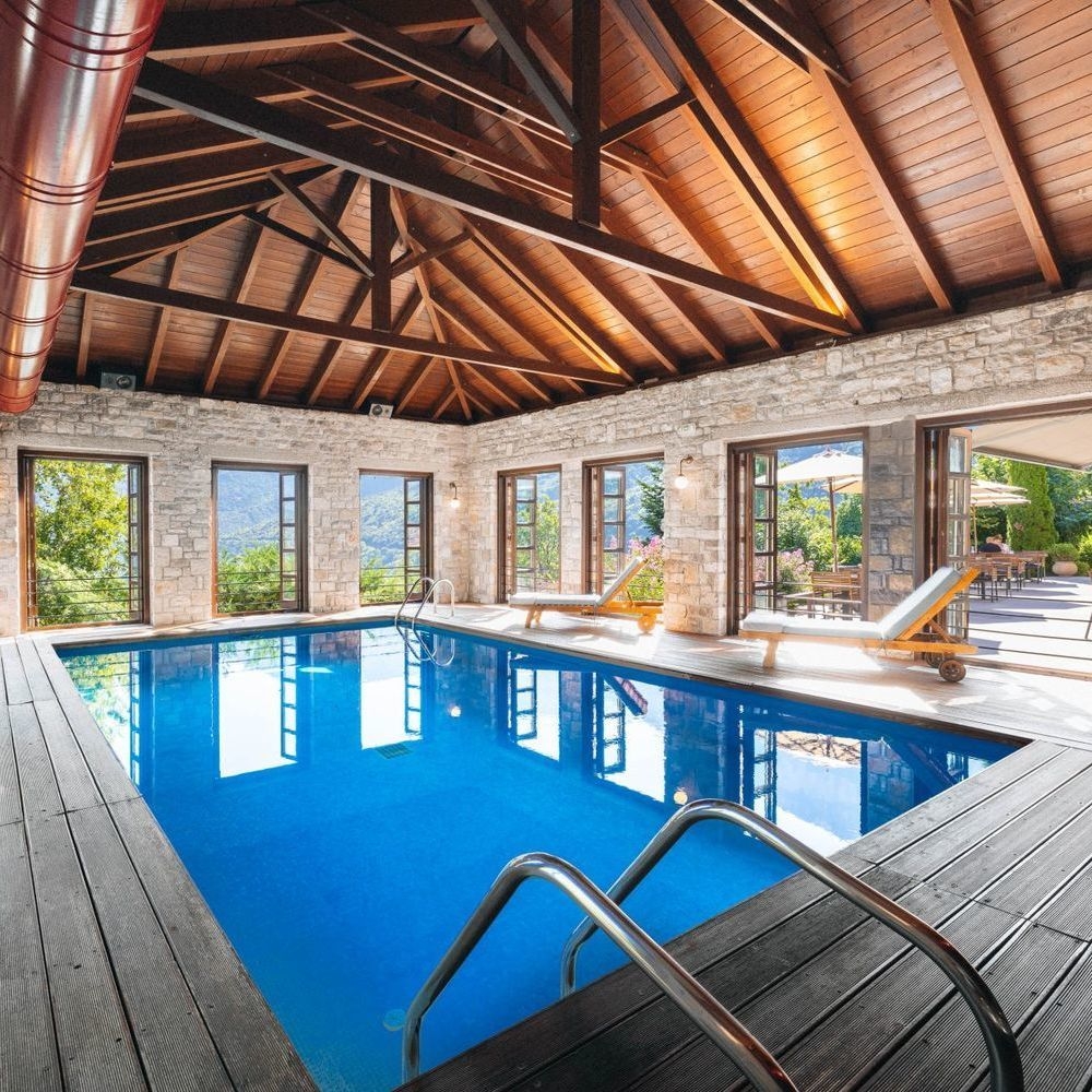 The indoor pool of Aristi Metsovo Greece