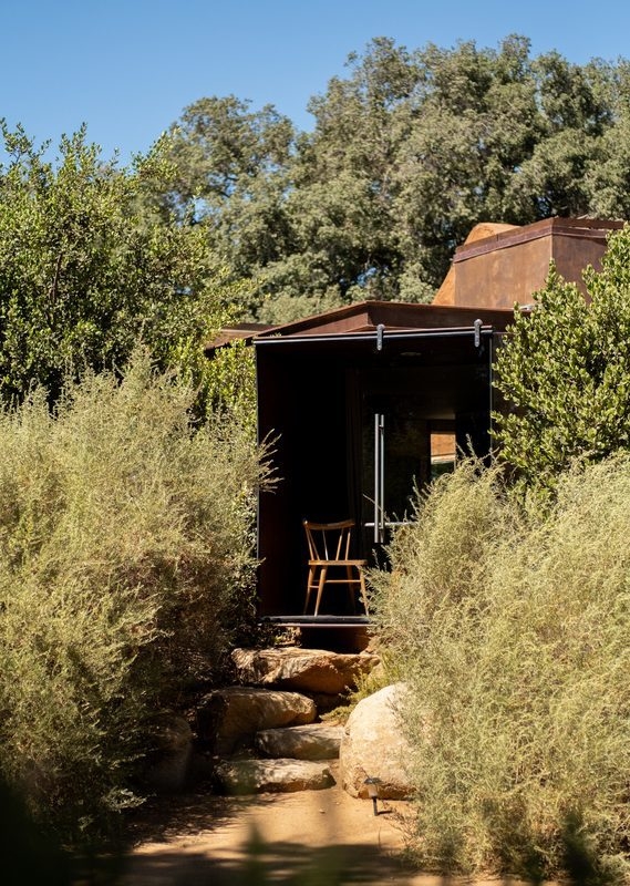 A suite hidden behind greenery at Casa Ocho, Valle de Guadalupe