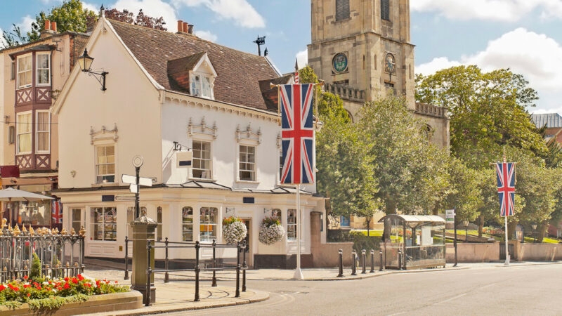 Main street in Windsor, England
