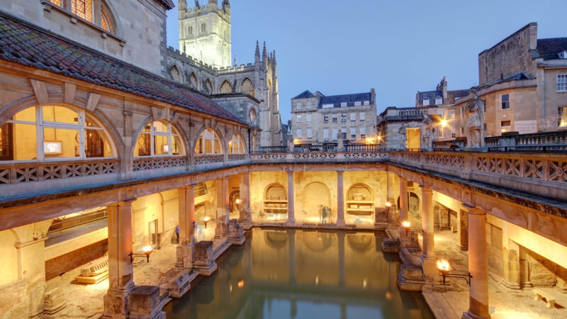 The Roman Baths in Bath, England