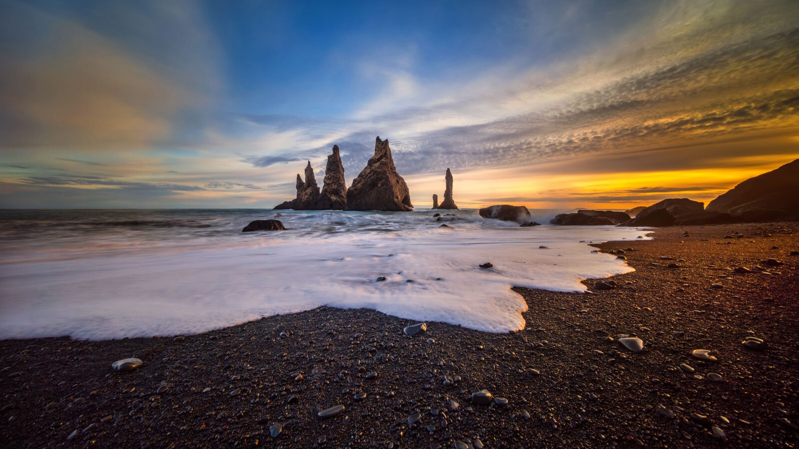 Reynisdrangar sunset, Iceland
