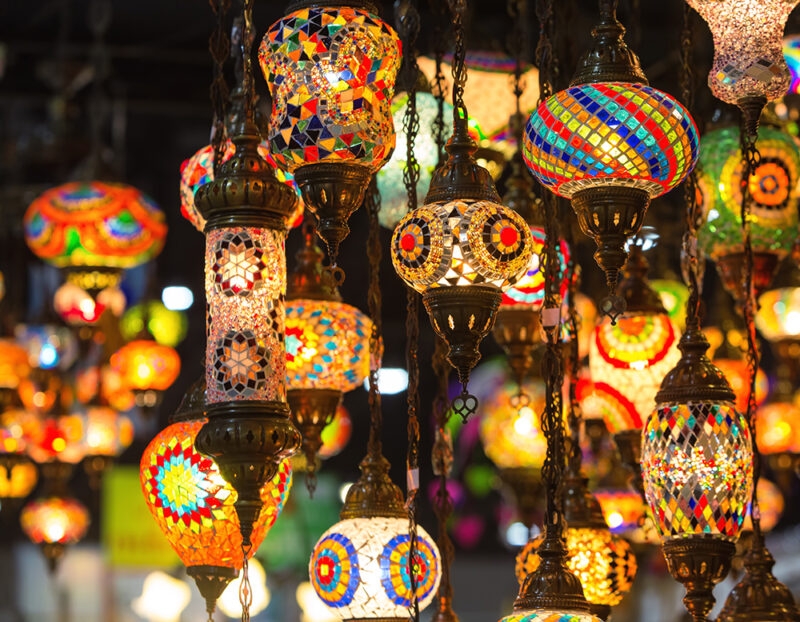 Colourful and details lanterns