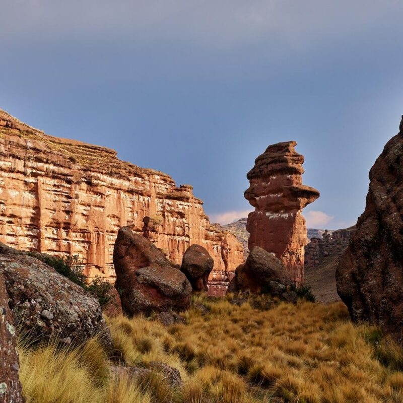 Luxury Peru Tours - Columns of rock in the Tinajani Canyon, Peru
