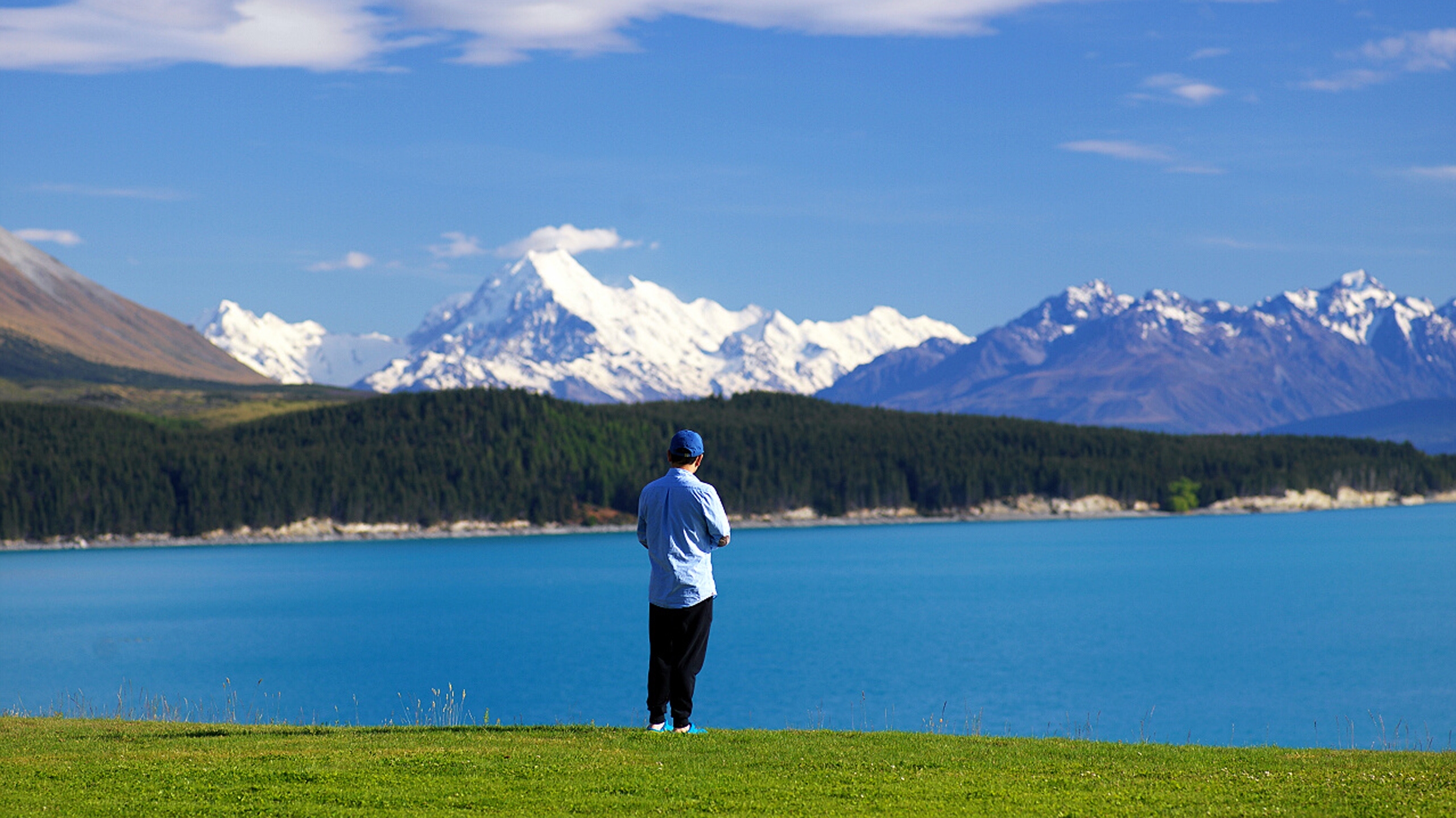 View of the glacier, Mt Cook Lakeside Retreat, New Zealand