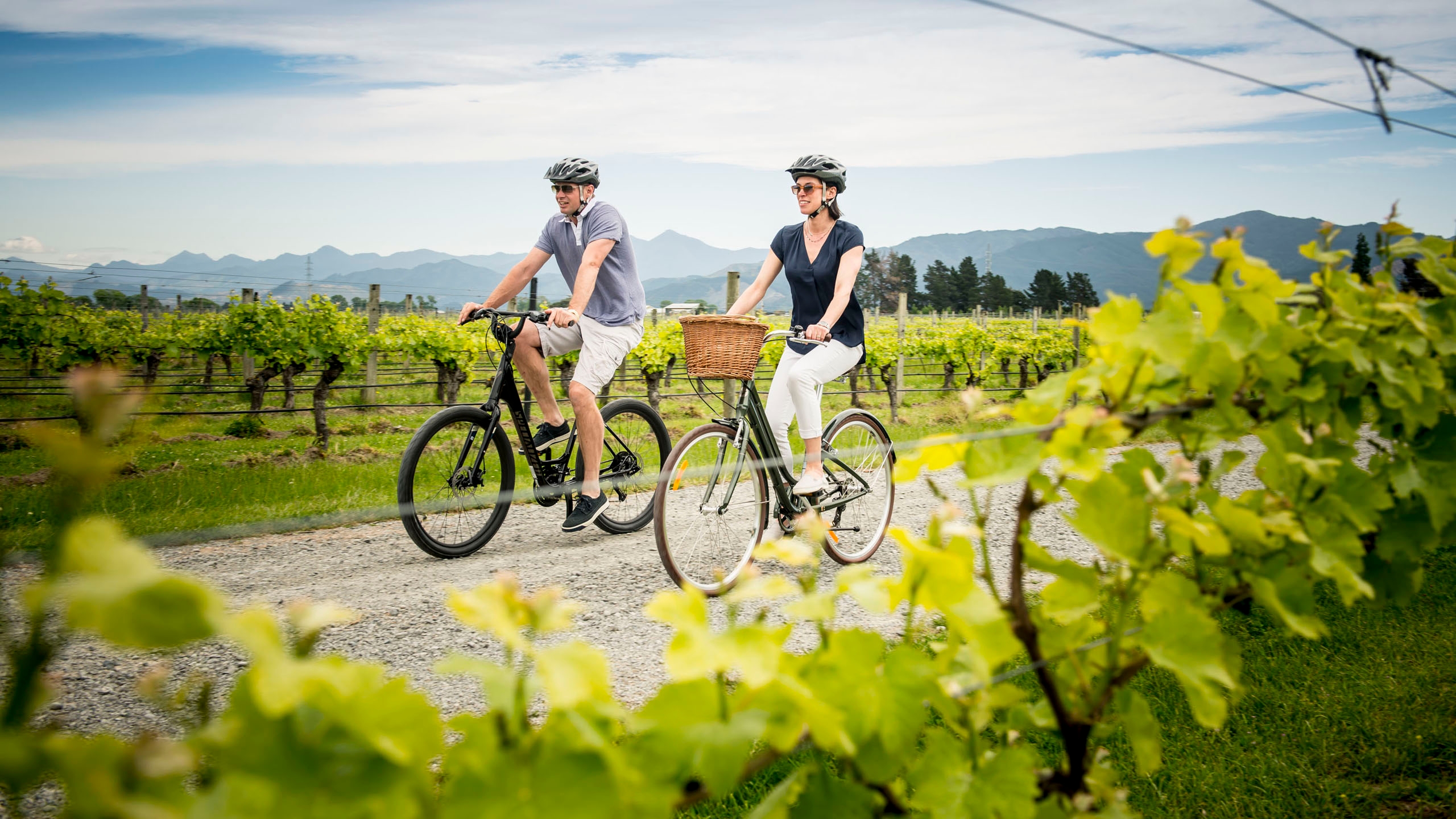 Biking at Marlborough Lodge.