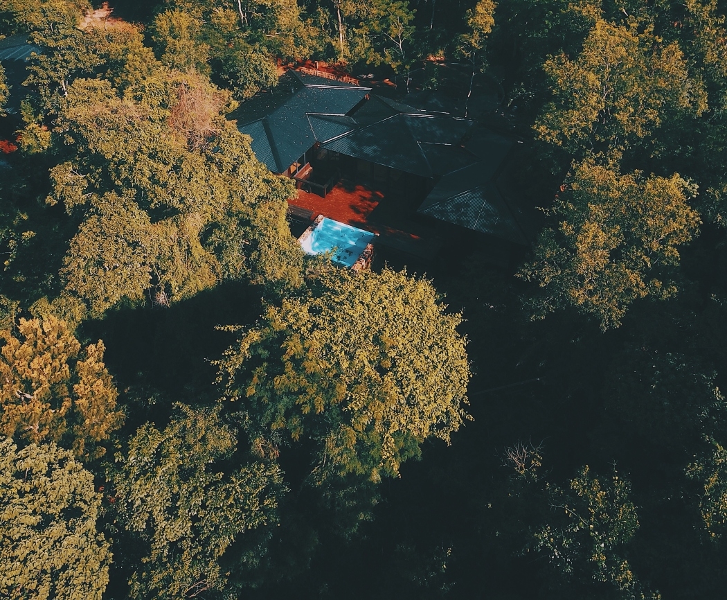An aerial view of Awasi Iguazu.