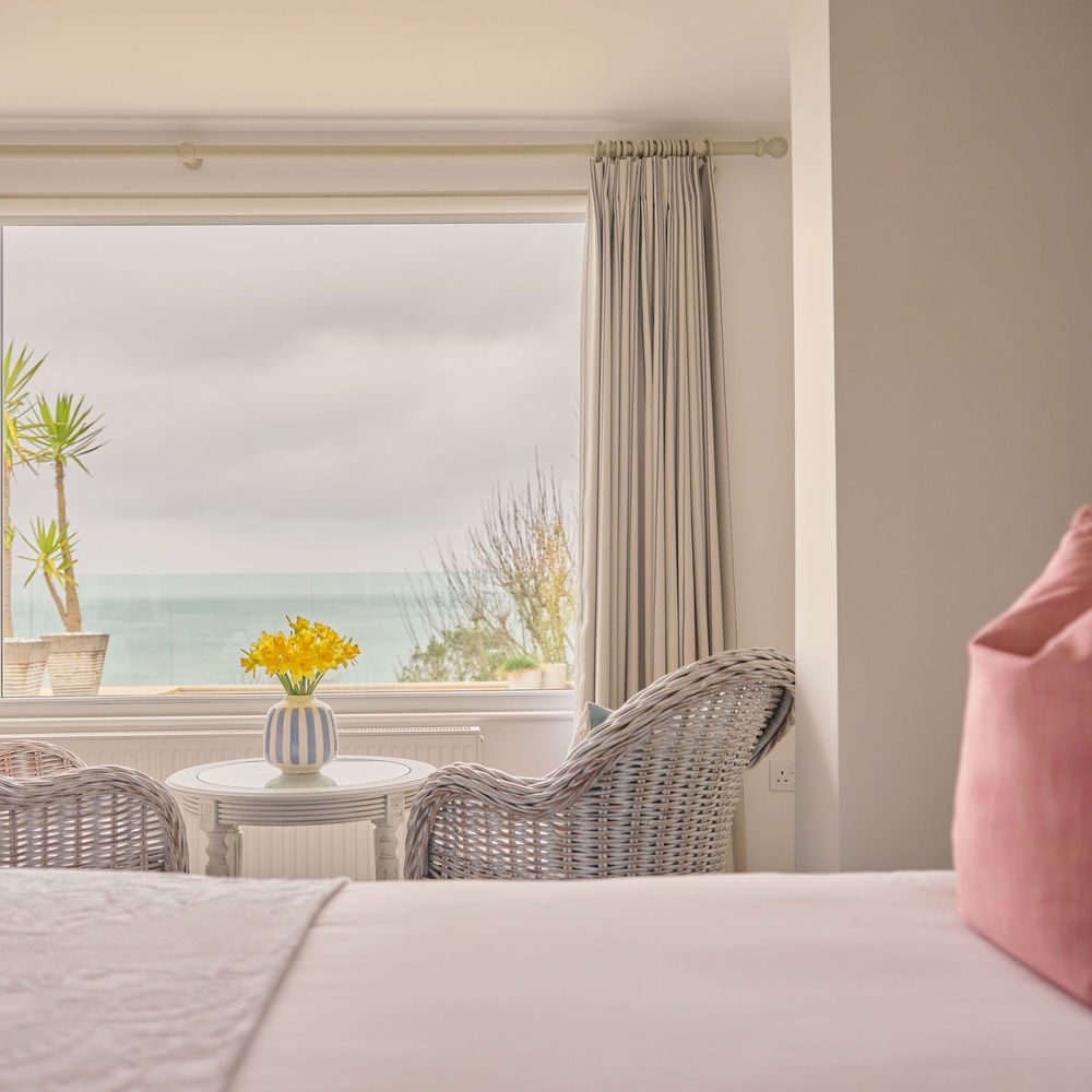 Boskerris Hotel in Cornwall, St Ives_room with ocean views
