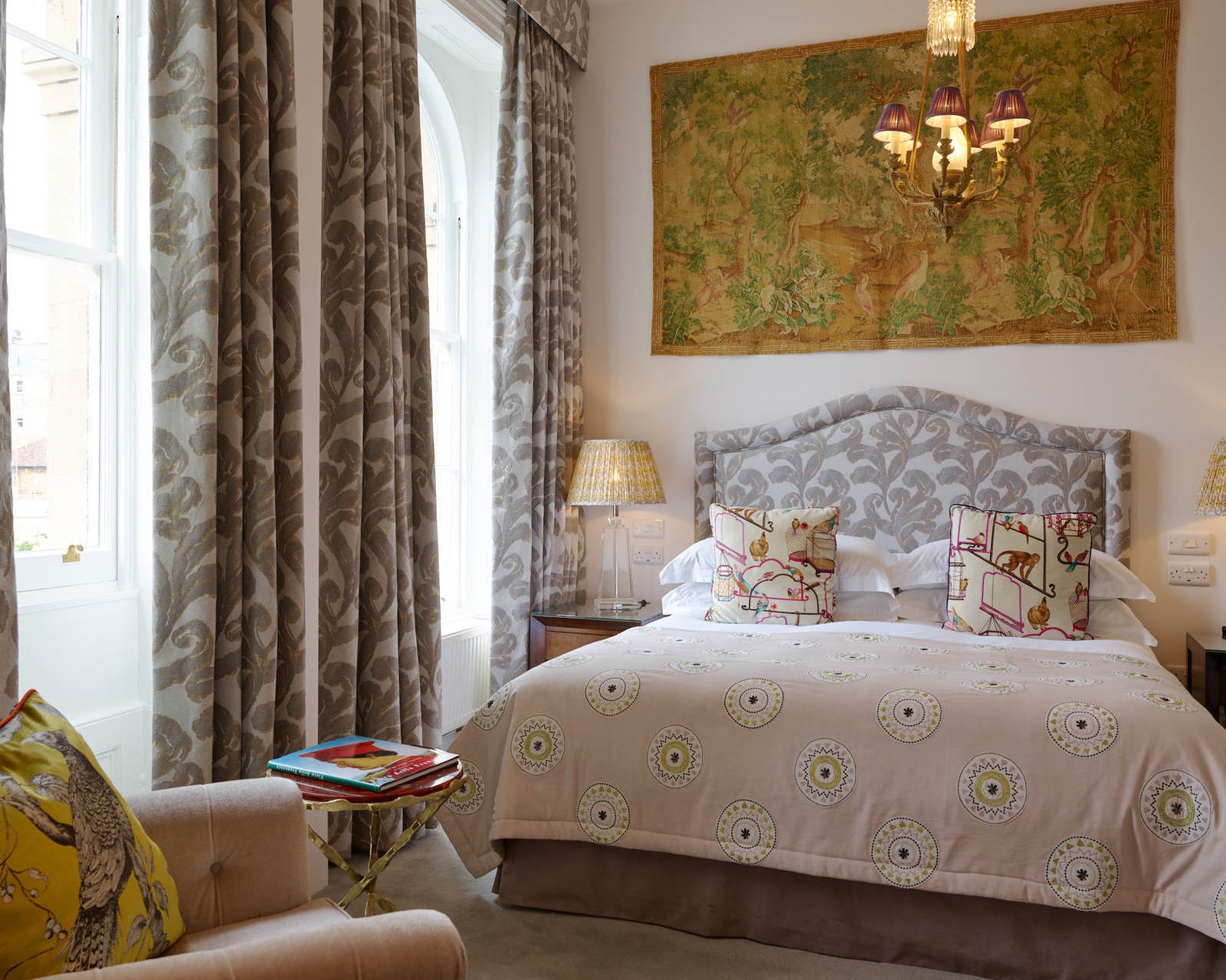 Deluxe bedroom at The Bird hotel, Bath