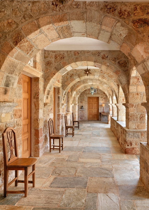 corridors at Patrick & Joan Leigh Fermor House