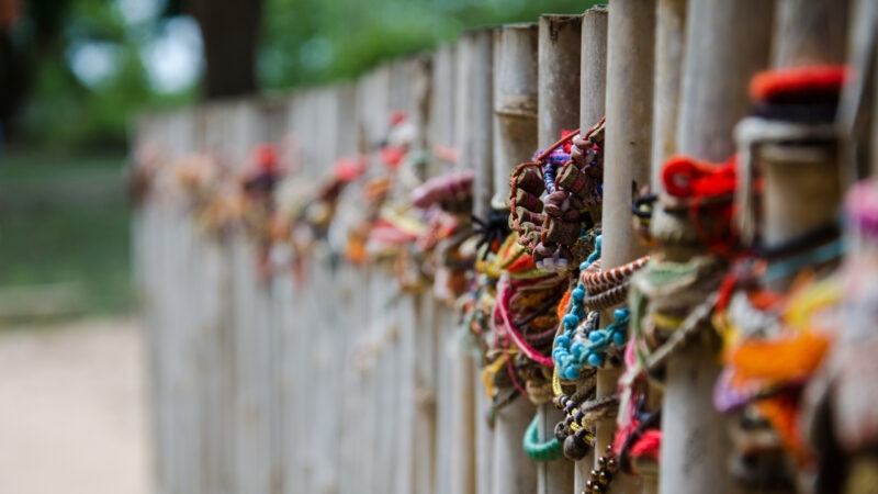 Memorial at the Killing Fields, Phnom Penh, Cambodia