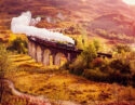 Historical Steam Train, Glenfiann Viaduct, Scotland