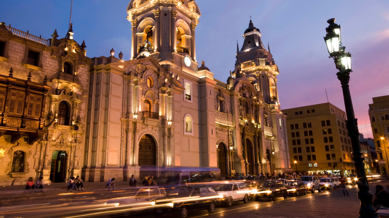 The Cathedral on the Plaza de Armas Mayor Lima, Peru