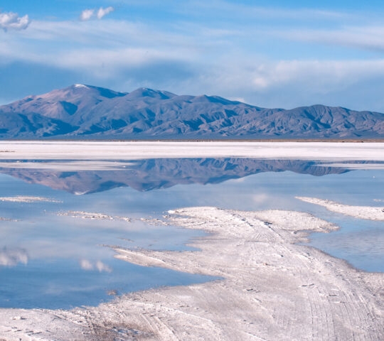 Salinas Grandes salt desert on Argentina Andes