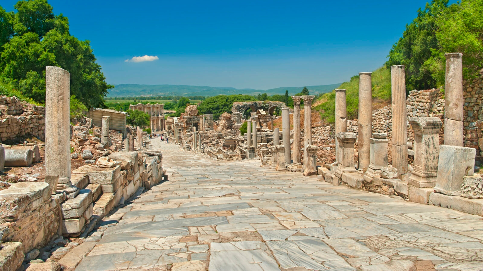 Ancient Greek alley in Ephesus