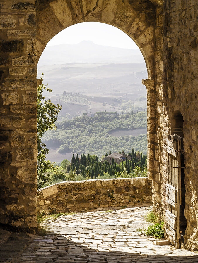 Luxury Italy Tours - Tuscany view through doorway
