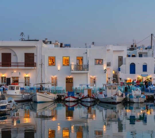 Typical Greek islands' village of Naousa, Paros island, Cyclades