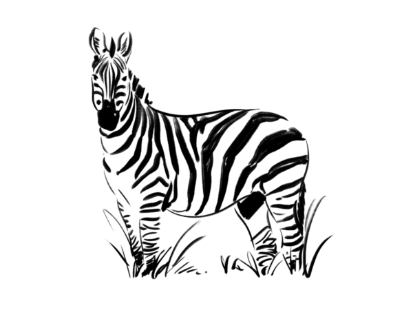 Jacada Travel illustration of a zebra