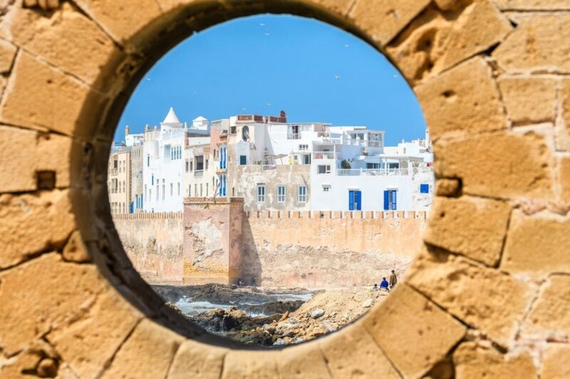 views to maritime town of essaouira, morocco
