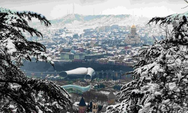 Snow in Tbilisi