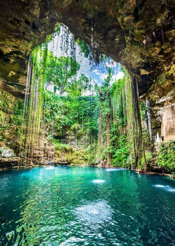 Ik-Kil Cenote, Yucatan Peninsula in Mexico