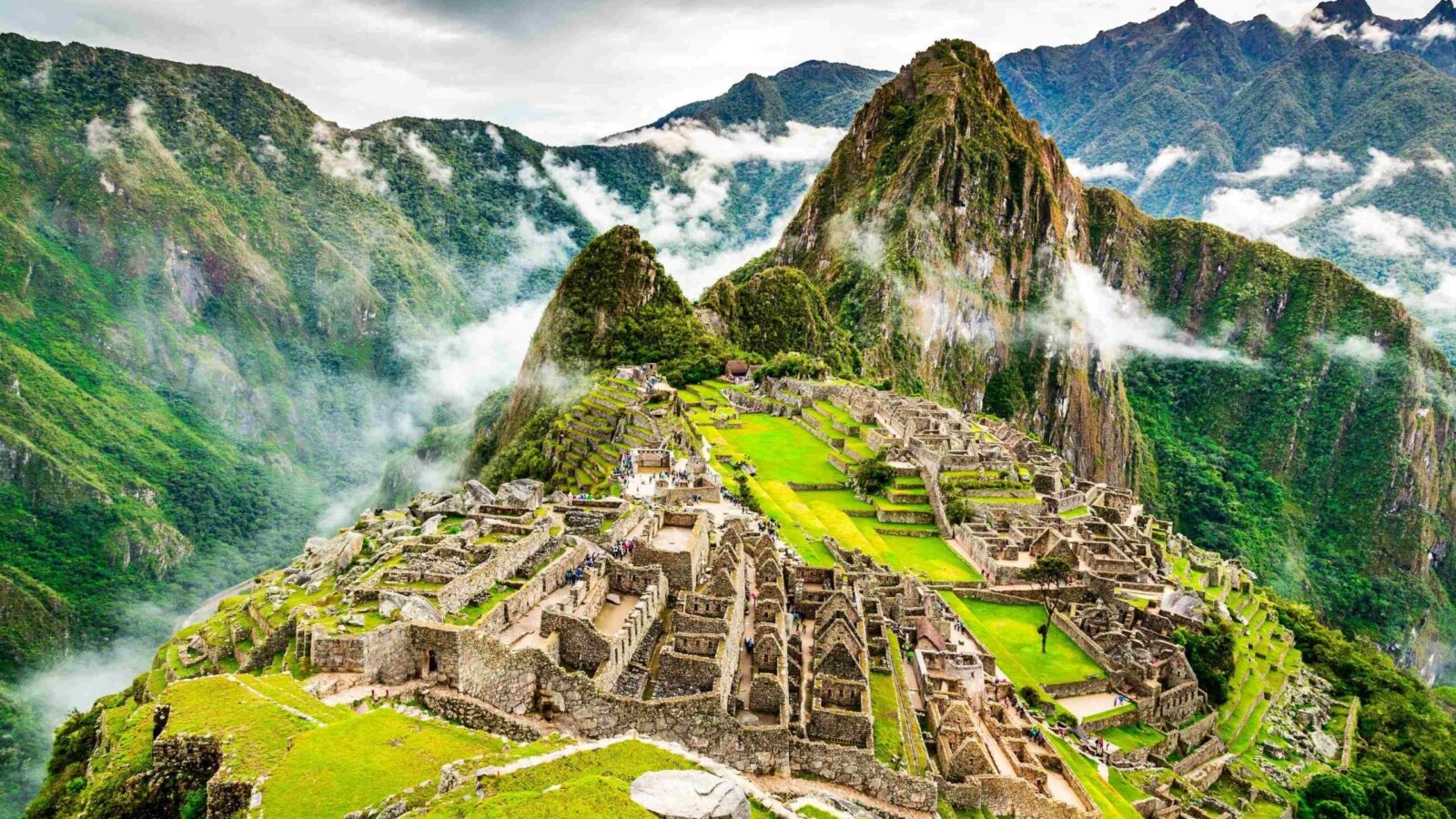Machu Picchu in Peru landscape image in south america