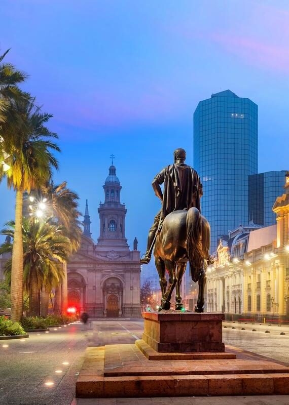 Plaza de las Armas square in Santiago, Chile