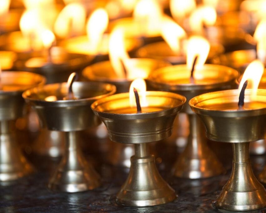 Namo Buddha, Nepal-butter candles Nepal