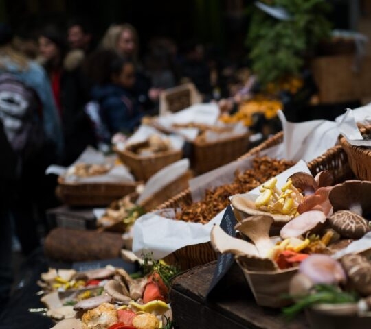 Fresh produce at Borough Market, London
