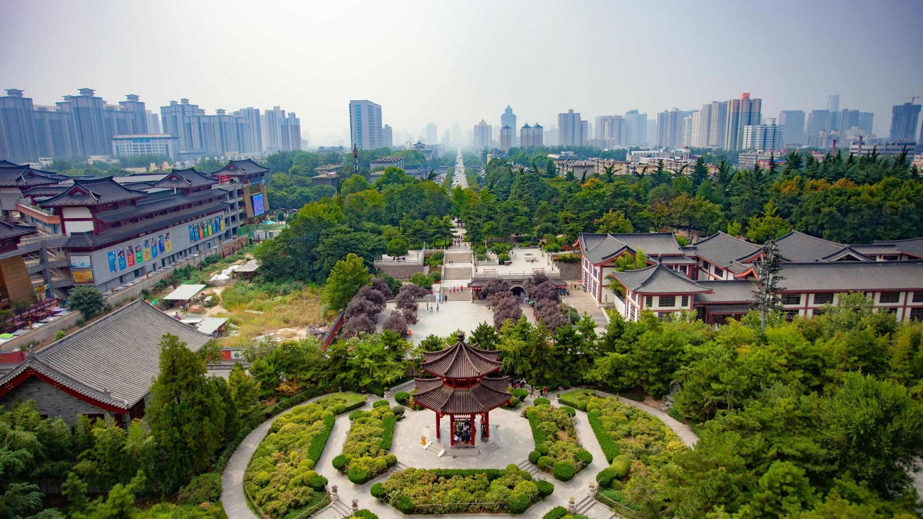 The Xi'an cityscape in China
