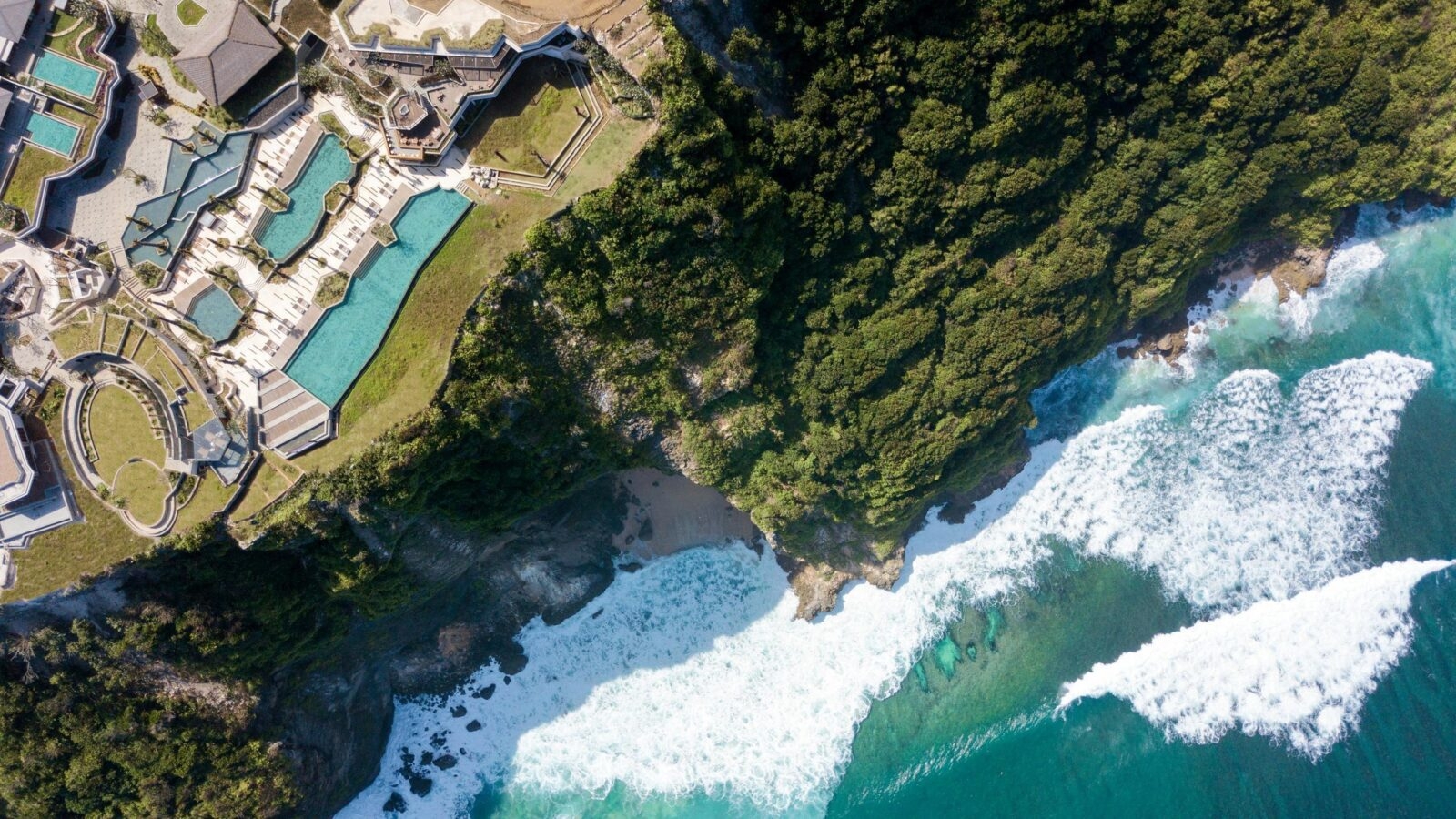 Aerial view of Six Senses Uluwatu