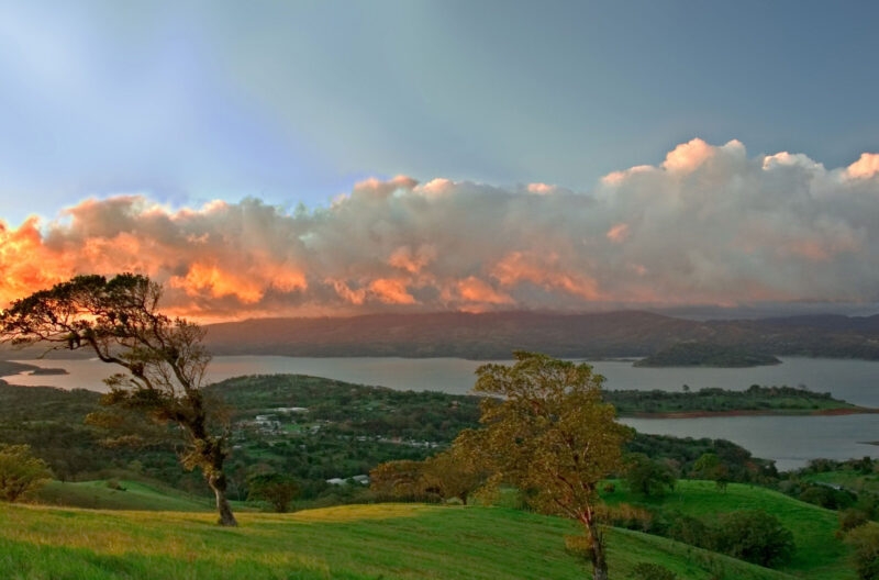 A view over Lake Arenal in Costa Rica.