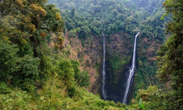 Laos Bolaven plateau Tad Fane waterfall