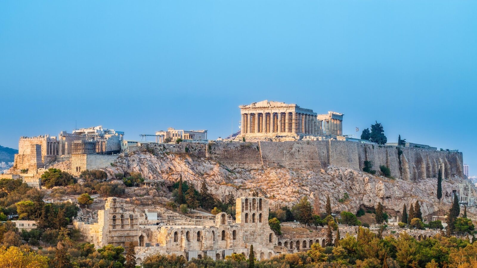 Parthenon Acropolis of Athens in Greece