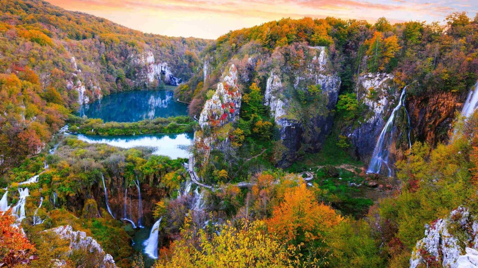 Waterfalls in Plitvice National Park