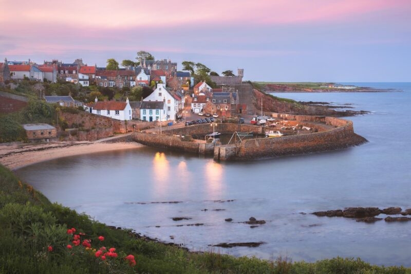 Coastal walk in East Neuk, Fife, Scotland, UK.