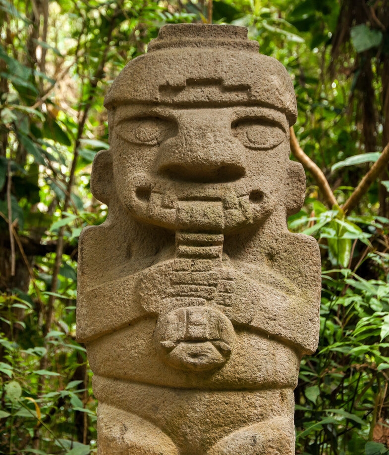 Cartagena's fruit sellers are as colourful as the streets themselves, and San Agustín's ancient statues still stand proudly today
