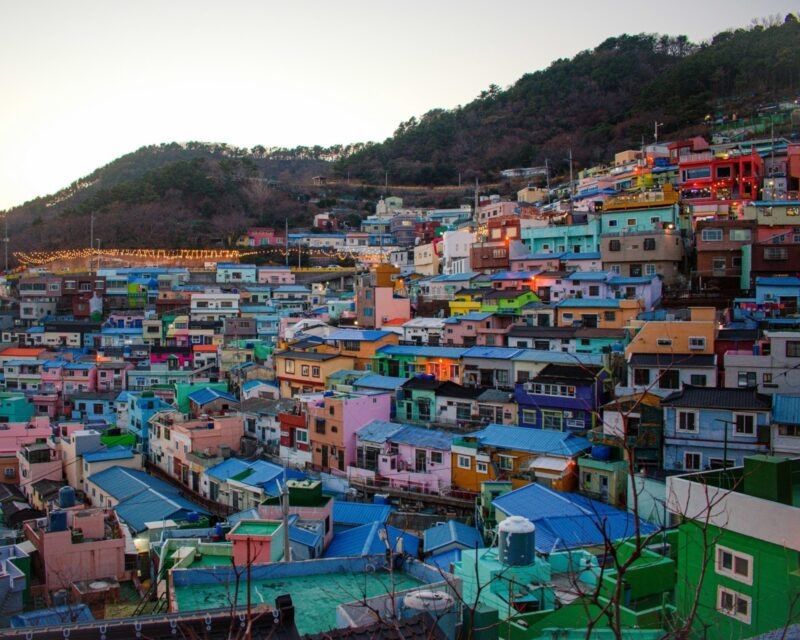 houses Gamcheon Culture Village South Korea