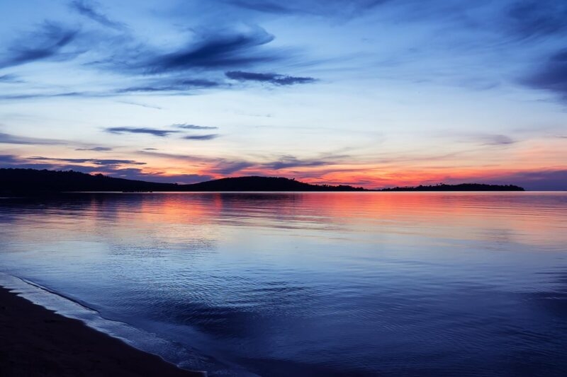 background beautiful horizon landscape Victoria lake Uganda