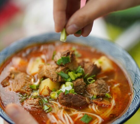 one of the main dishes in Thailand, noodle soup