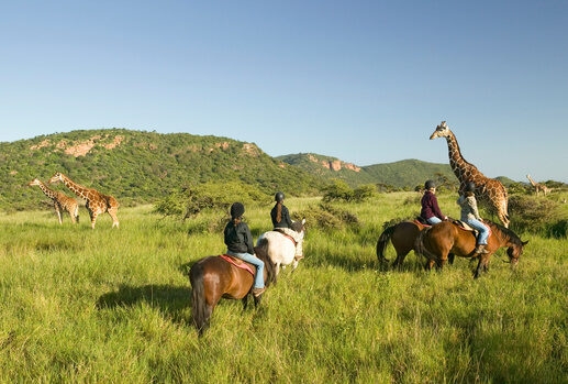 Go on game drives in the Maasai Mara, horse riding safaris in the Laikipia Plateau, or join the Warrior Academy at Saruni Samburu