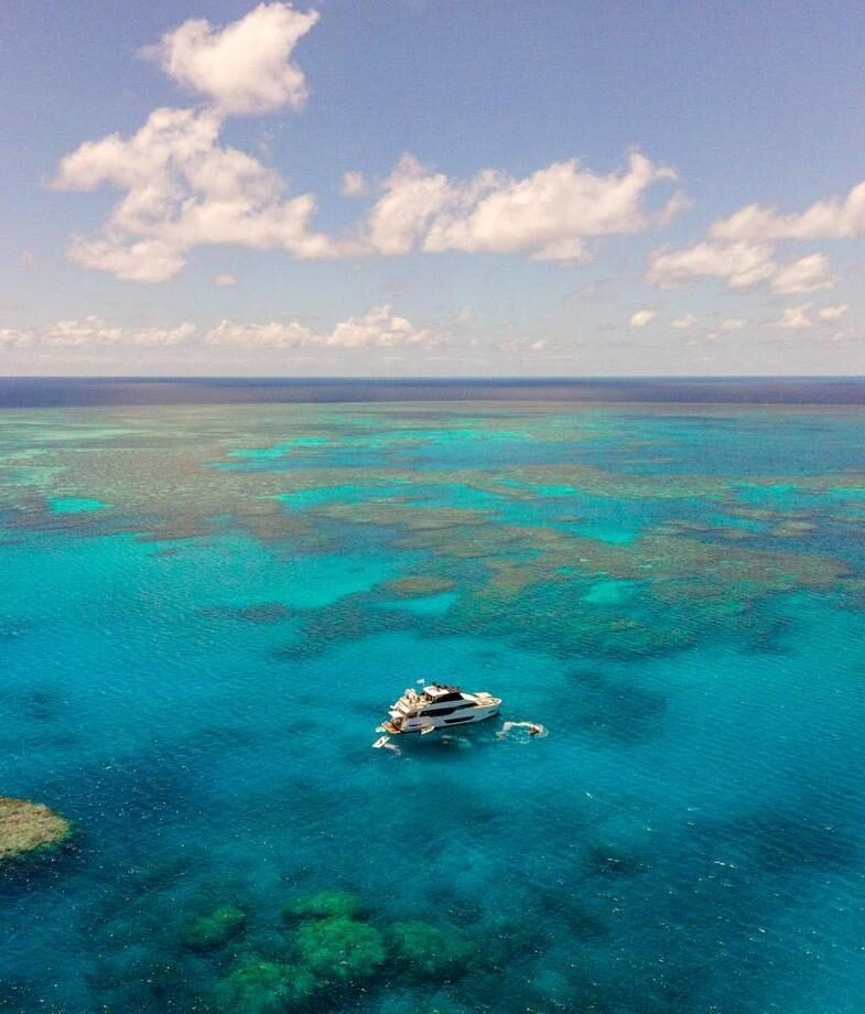 Out on the Great Barrier Reef in Australia swimming in the clear turquoise water. And a pause at Casa Oropéndola in Colombia to admire the far-reaching views across the mountains.
