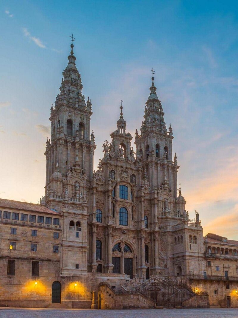 Santiago de Compostela Cathedral at sunrise