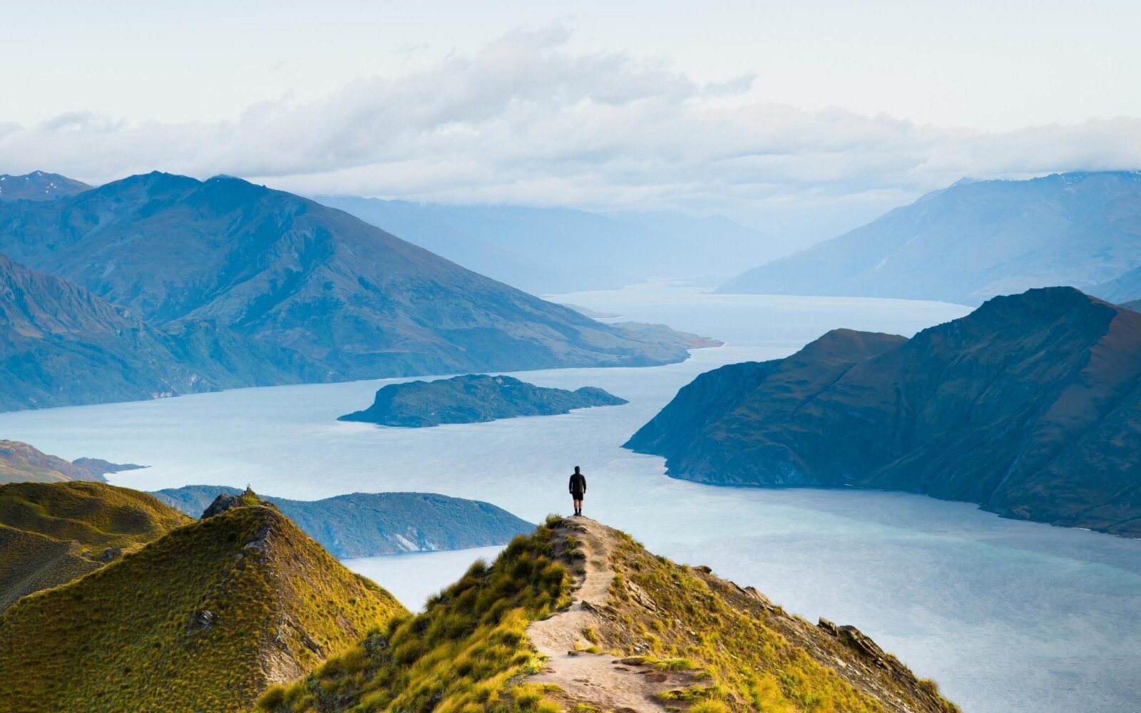 Hike to Roys Peak for sweeping views of Lake Wānaka and the surrounding Southern Alps on New Zealand’s South Island.